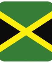 Glas viltjes met jamaicaanse vlag 15 st trend