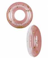 Glitter zwemband roze 90 cm trend