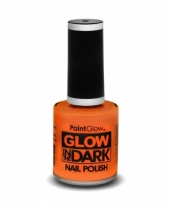 Glow in the dark nagellak neon oranje trend