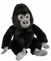 Gorillas speelgoed artikelen gorilla knuffelbeest zwart 28 cm trend