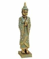 Goud boeddha beeld staand 55 cm trend