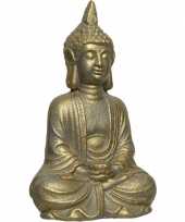 Gouden boeddha beeld 37 cm trend
