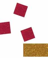 Gouden glitter mozaiek steentjes 205 st trend