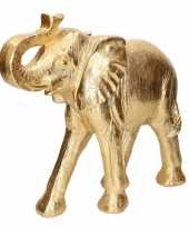 Gouden olifant beeld 33 cm voor in huis trend