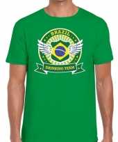 Groen brazil drinking team t-shirt heren trend