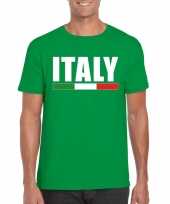 Groen italie supporter shirt heren trend
