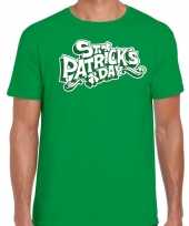 Groen st patricks day t-shirt heren trend