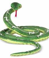 Groene slangen knuffels 4 meter trend