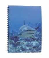 Haaien notitieboek 3d 21cm trend