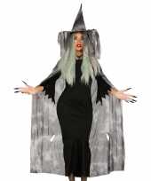 Halloween heksencape halloween kostuum met hoed voor dames trend