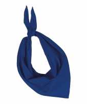 Hals zakdoek kobalt blauw trend