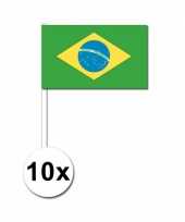 Handvlag brazilie set van 10 trend