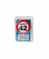 Happy birthday leeftijd kaart 42 jaar trend