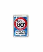 Happy birthday leeftijd kaart 60 jaar trend