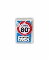Happy birthday leeftijd kaart 80 jaar trend