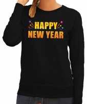 Happy new year trui sweater zwart voor dames trend