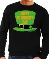 Happy st patricksday sweater zwart heren trend