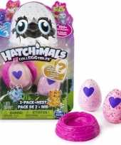 Hatchimals colleggtibles 2 stuks roze met nest seizoen 2 trend