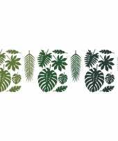 Hawaii decoratie palmboom bladeren 21 stuks trend
