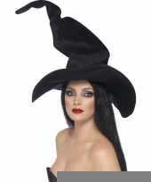 Heks verkleed hoed met kreukeltjes trend