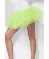 Heksen verkleedaccessoire tutu rok neon groen voor dames trend