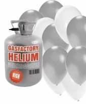 Helium tank met bruiloft 50 ballonnen trend 10150922