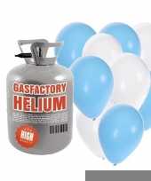 Helium tank met jongen geboren 30 ballonnen trend