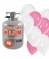 Helium tank met meisje geboren 30 ballonnen trend