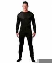 Heren bodysuit zwart trend