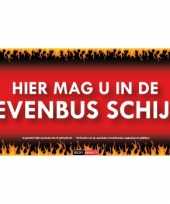 Hier mag u in de brievenbus schijten sticky devil sticker trend