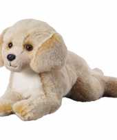 Honden speelgoed artikelen labrador hond knuffelbeest beige 36 cm trend