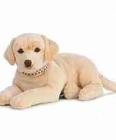 Honden speelgoed artikelen labrador knuffelbeest blond 60 cm trend