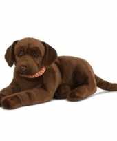 Honden speelgoed artikelen labrador knuffelbeest bruin 60 cm trend