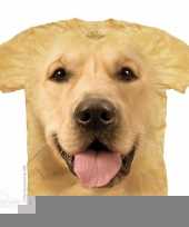 Honden t-shirt golden retriever voor volwassenen trend