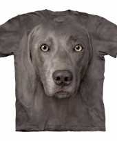Honden t-shirt weimaraner voor volwassenen trend