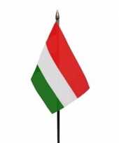 Hongarije vlaggetje met stokje trend