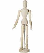 Houten anatomie tekenpop ledenpop man 30 cm trend