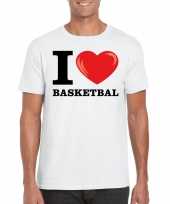 I love basketbal t-shirt wit heren trend