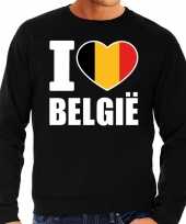 I love belgie sweater trui zwart voor heren trend