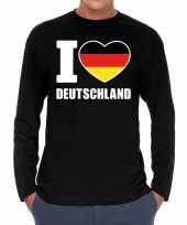I love deutschland long sleeve t-shirt zwart voor heren trend