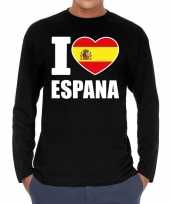 I love espana long sleeve t-shirt zwart voor heren trend