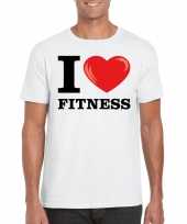 I love fitness t-shirt wit heren trend