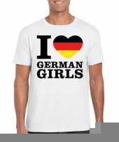 I love german girls t-shirt wit heren trend