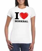 I love honkbal t-shirt wit dames trend