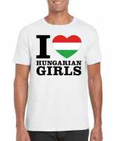 I love hungarian girls t-shirt wit heren trend