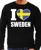 I love sweden sweater trui zwart voor heren trend