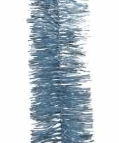 Ijsblauwe kerstversiering folie slinger 270 cm trend
