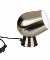 Industriele spot schemerlamp tafellamp zilver 19 cm trend