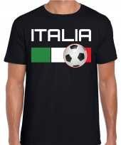 Italia italie voetbal landen t-shirt zwart heren trend