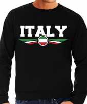 Italie italy landen sweater trui zwart heren trend